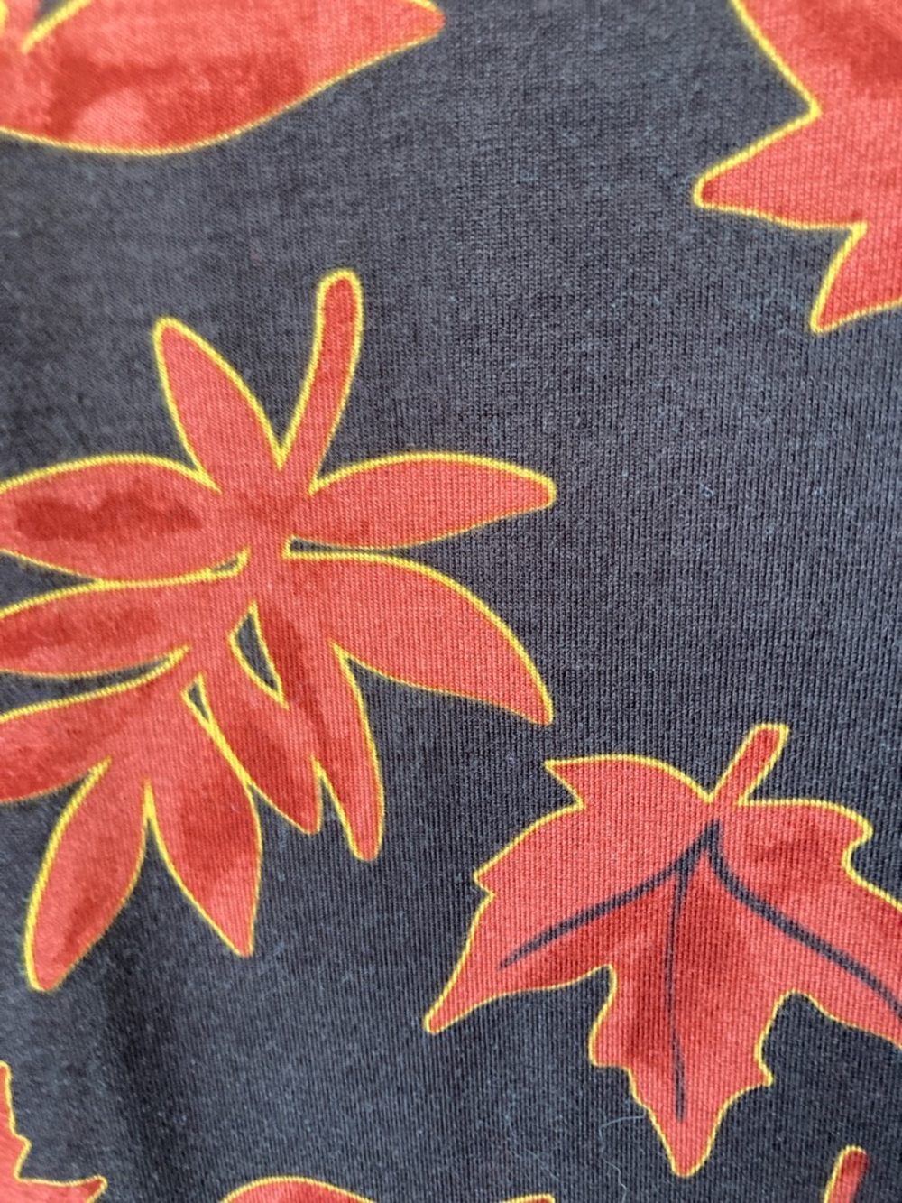 Preswick & Moore leaves print top soft with stretch casual 2X - Picture 11 of 15